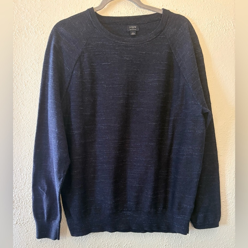 J. Crew Men's Dark Blue Crewneck Sweater